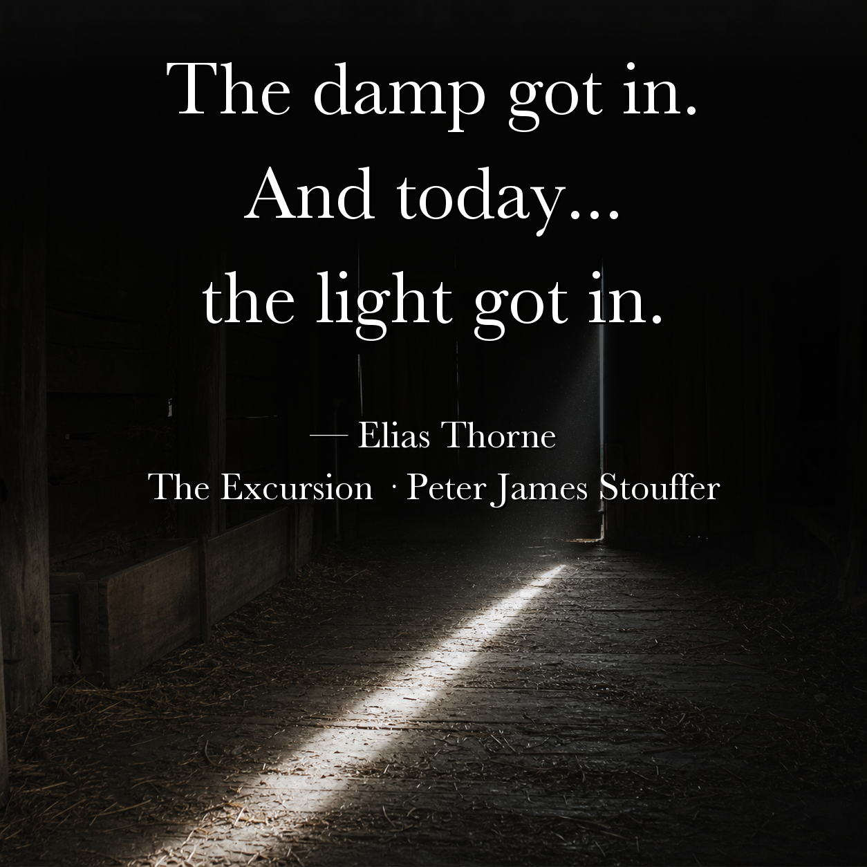 Quote image for The Excursion: The Light Got In